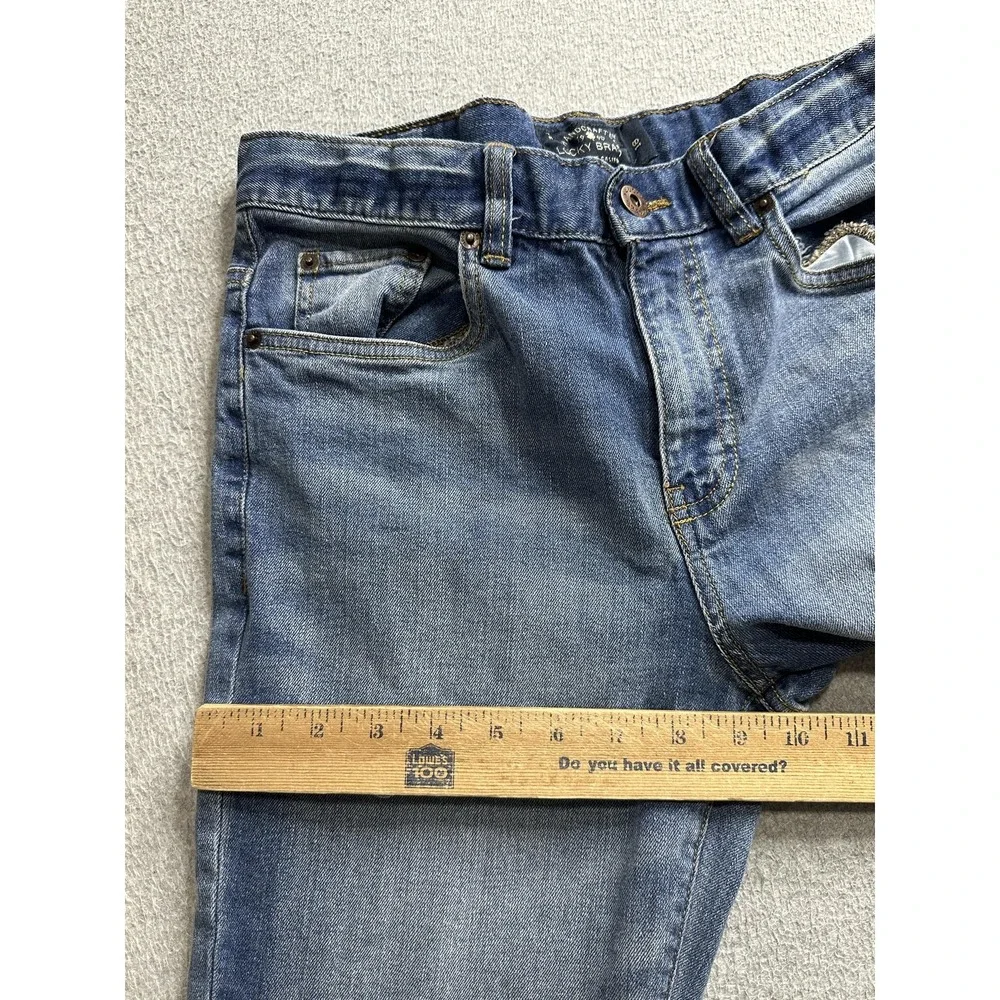 Lucky‎ Brand Jeans Boys 18 Blue Authentic Skinny Stretch Denim Adjustable Waist